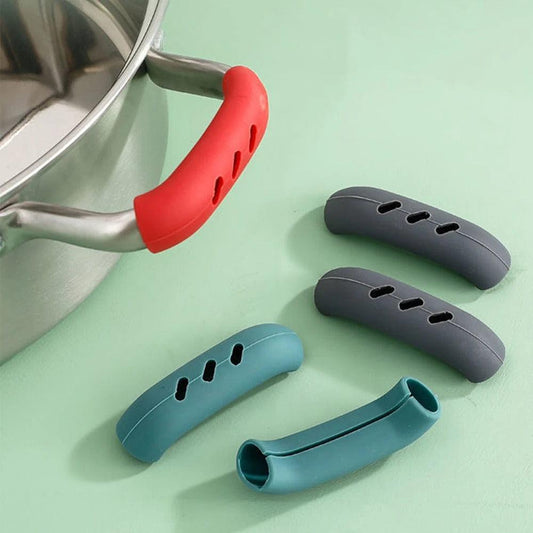 Silicone Pan Handle Cover, isolamento térmico, utensílios de cozinha, 2/8 conjuntos