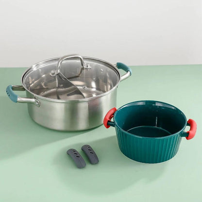 Silicone Pan Handle Cover, isolamento térmico, utensílios de cozinha, 2/8 conjuntos